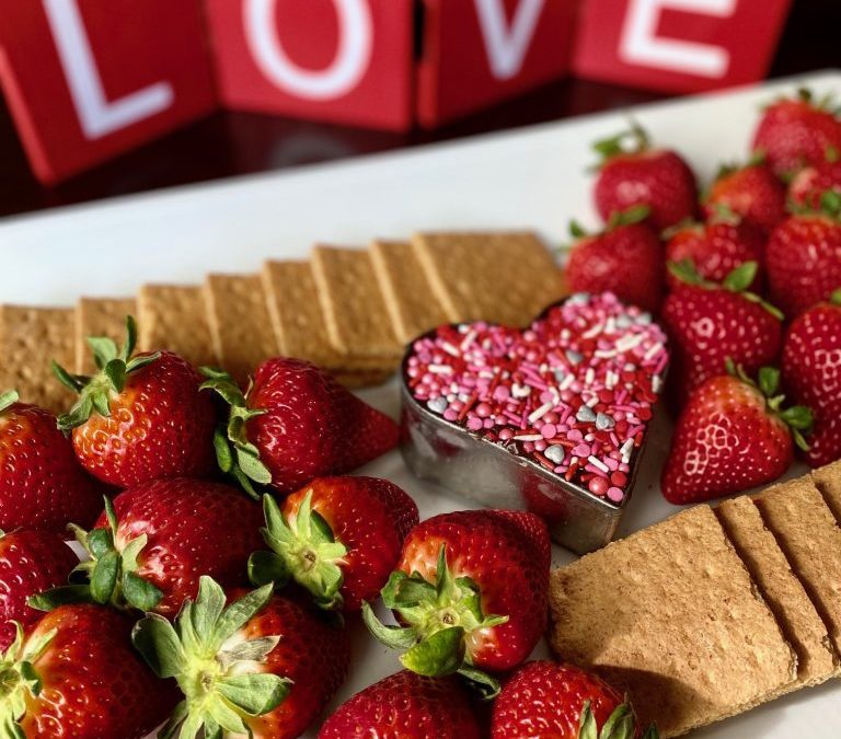 Healthy Valentine’s Day Board from South OC Moms