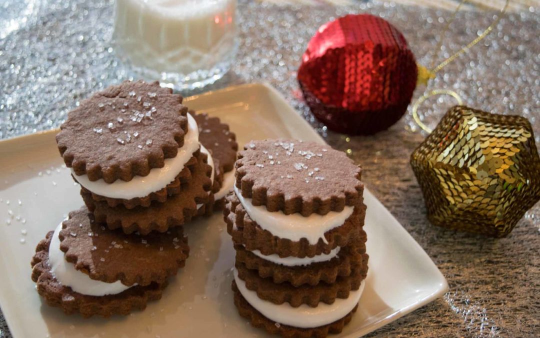 The Night Before Christmas Ice Cream Cookie Sandwiches
