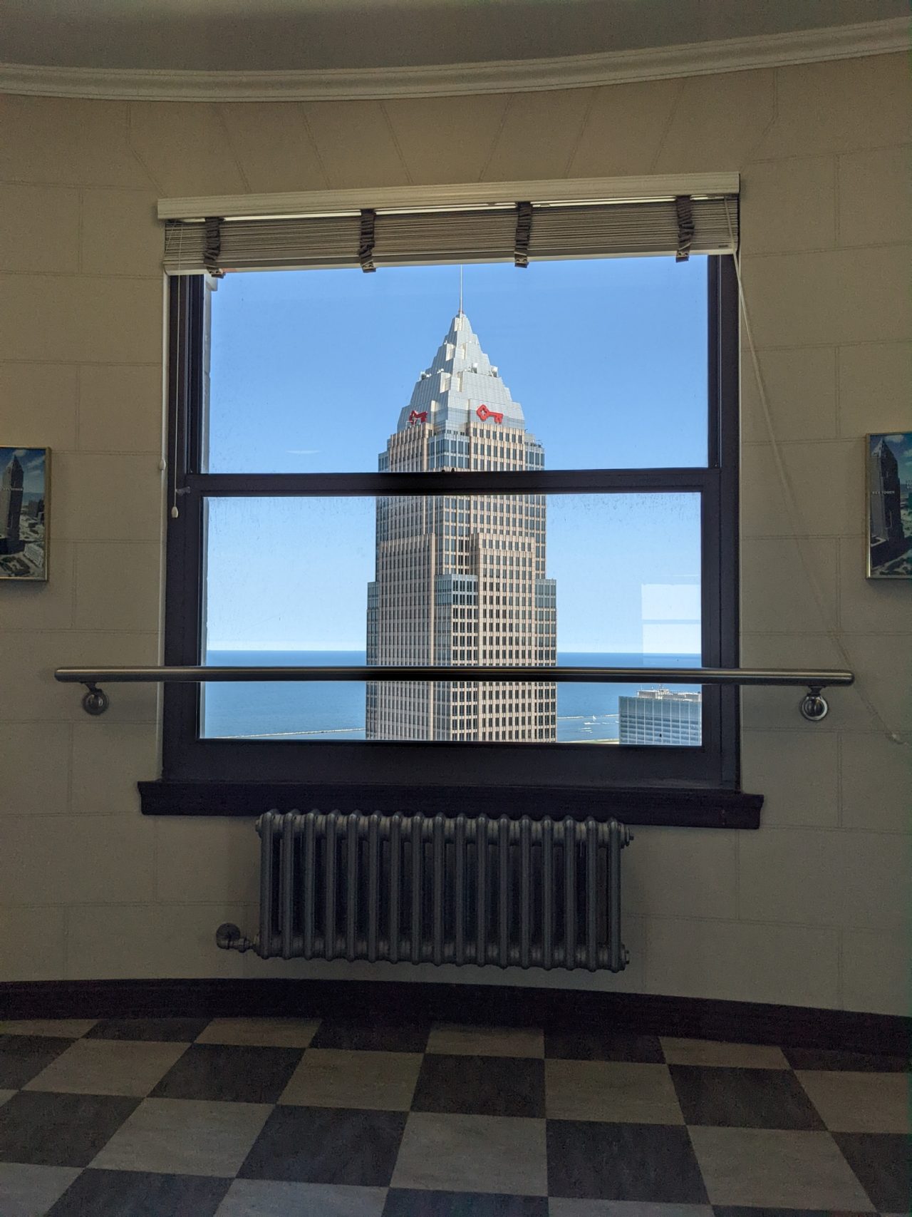 Downtown Cleveland Spotlight Terminal Tower Observation Deck The