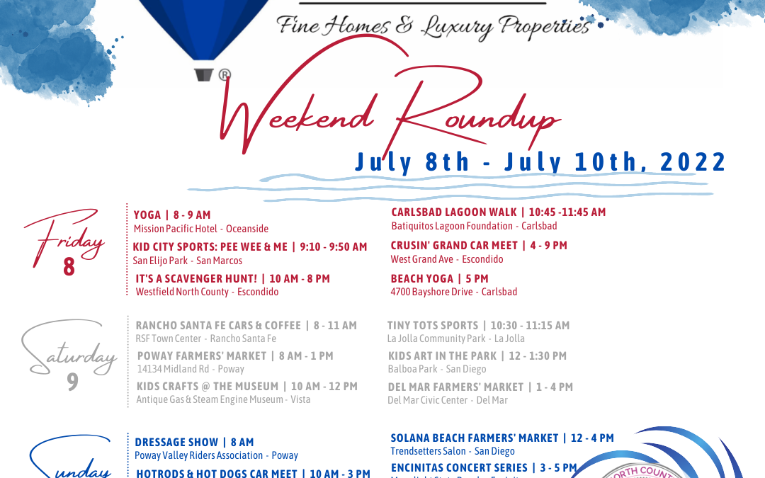Weekend Roundup | 7/8 – 7/10 — Sponsored by RE/MAX Elite Properties RSF