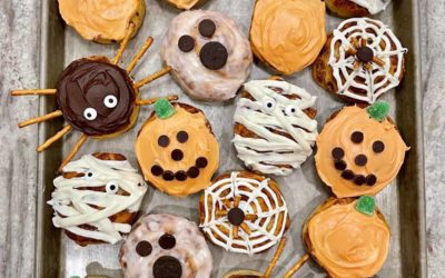 Halloween Cinnamon Rolls from The BakerMama