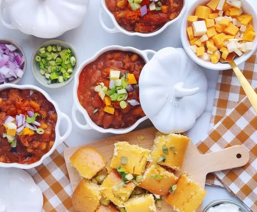 Pumpkin Turkey Chili from Domestikatedlife!