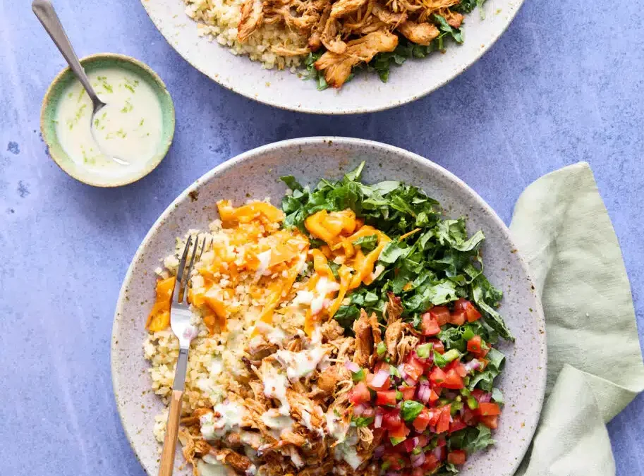 Whole30 Chicken Carnitas Bowls